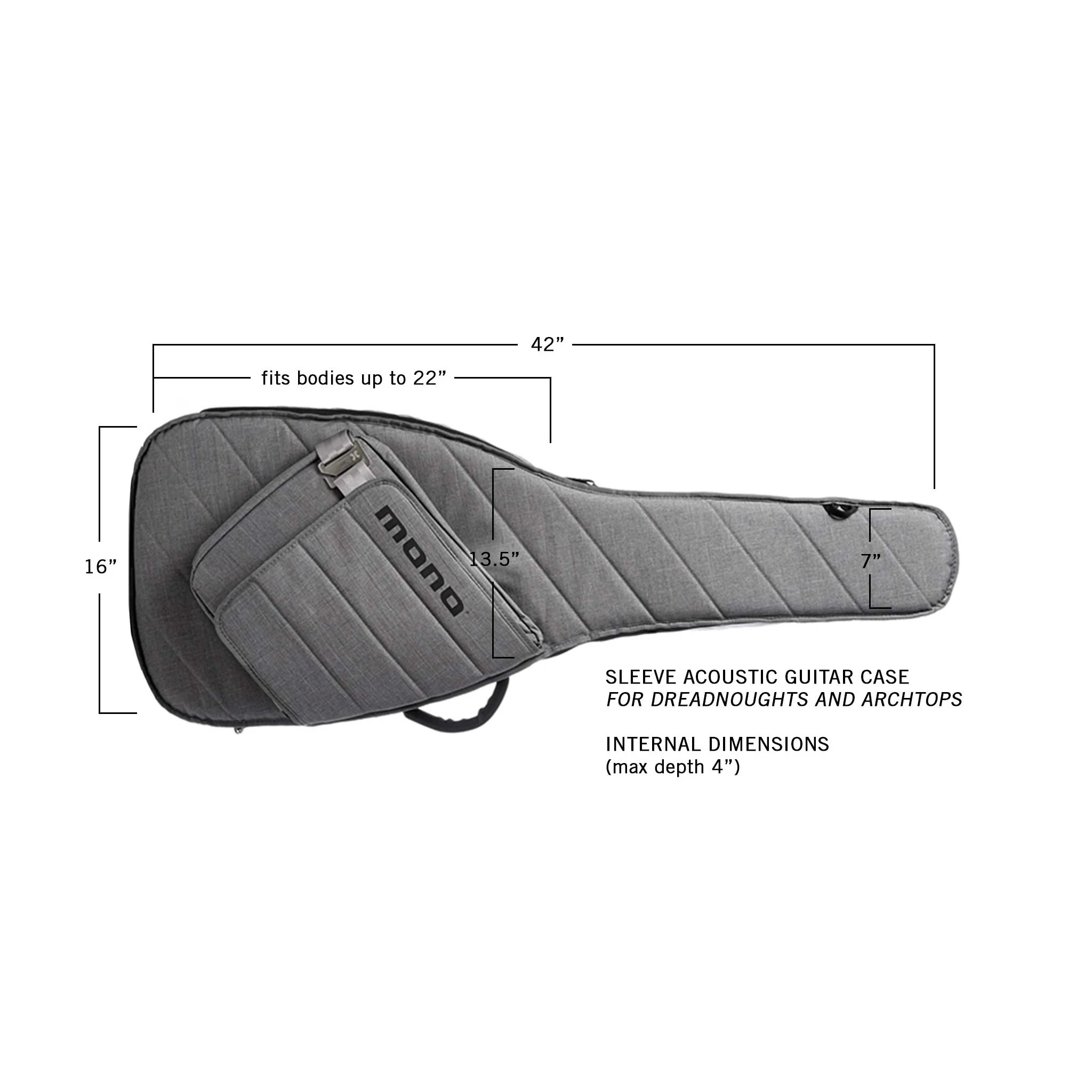Acoustic Guitar Sleeve Case, Ash - Image 7