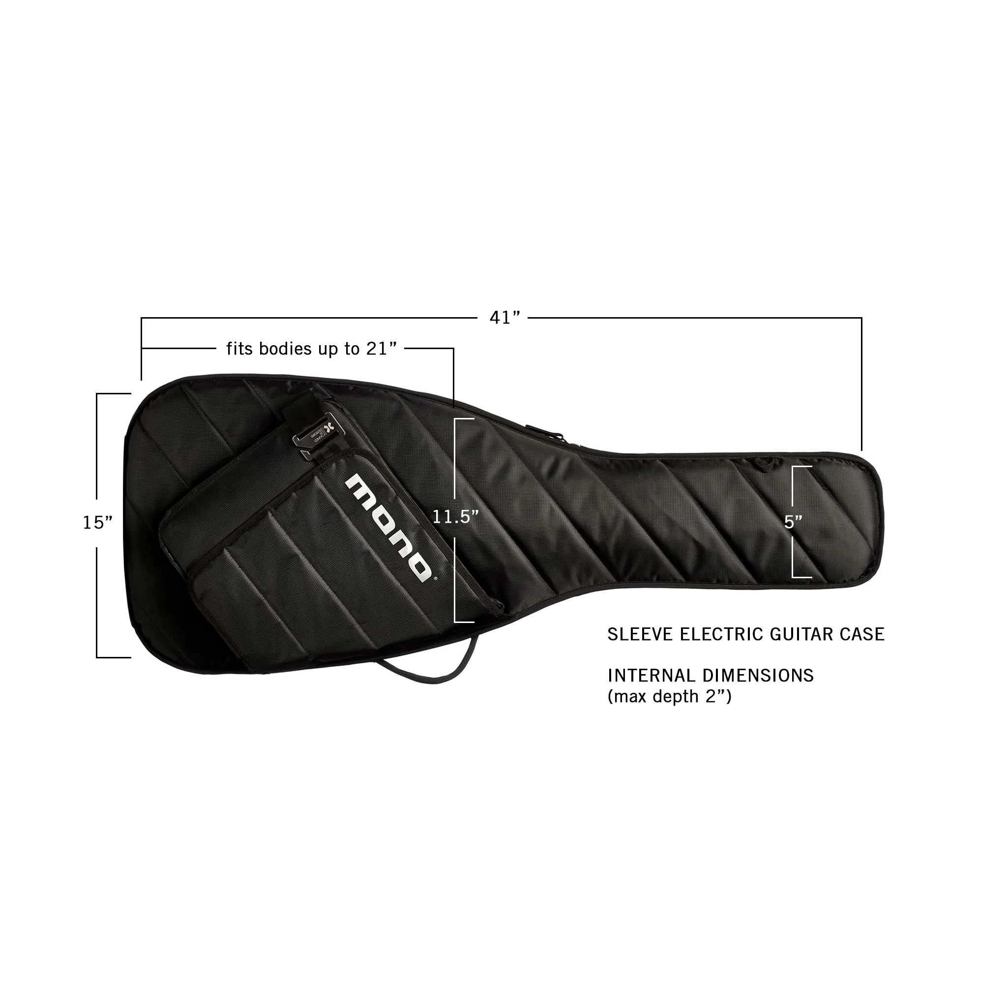 Electric Guitar Sleeve Case, Black - Image 7
