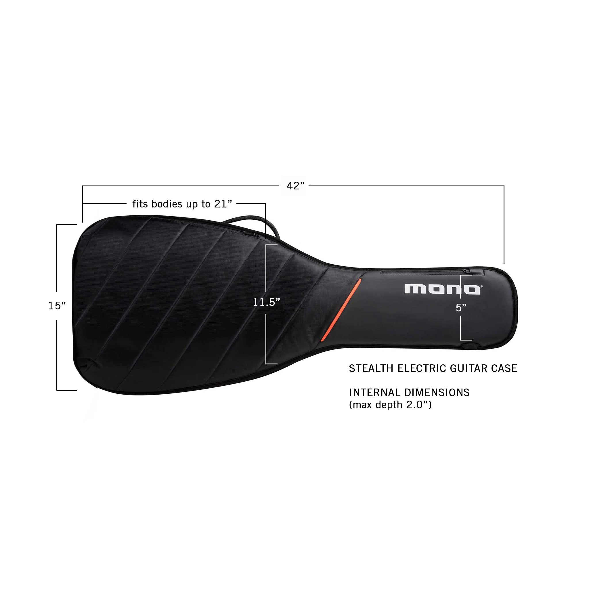 Stealth Electric Guitar Case, Black - Image 6