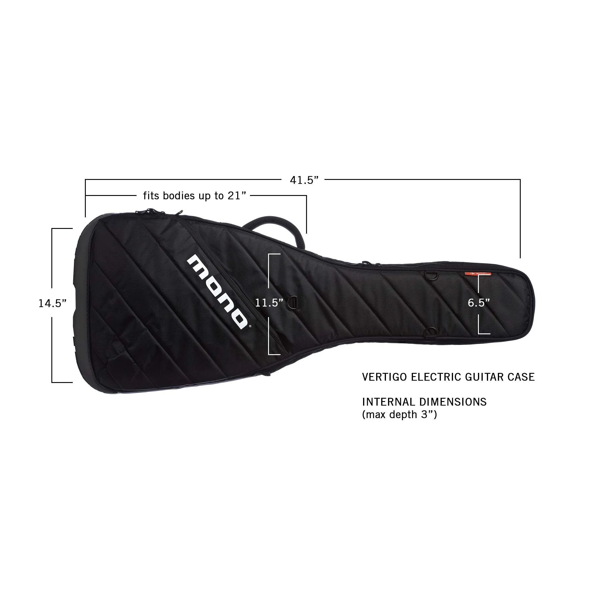 Vertigo Electric Guitar Case, Black - Image 5